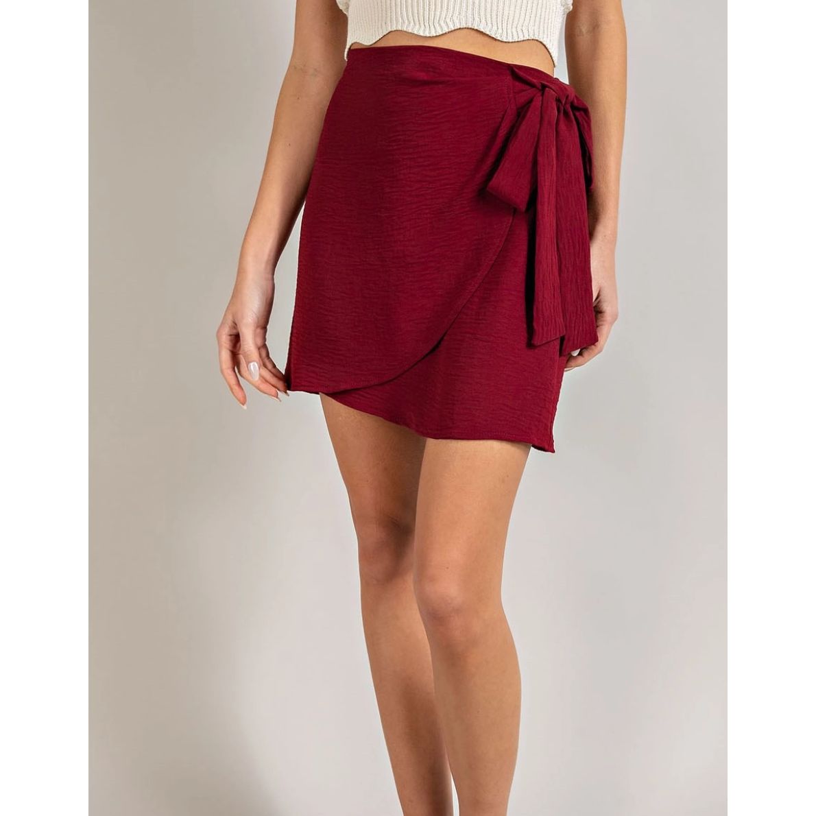 Cabernet nights wrap skirt