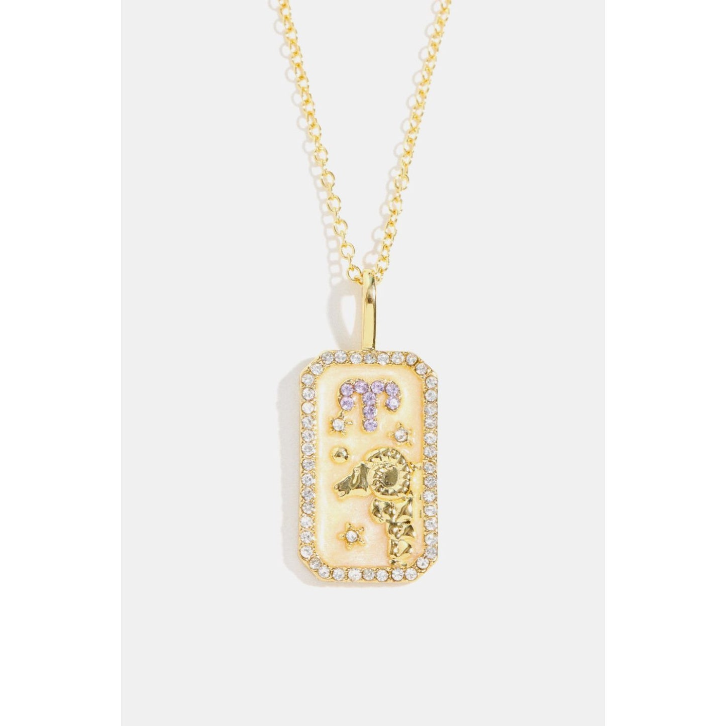 Rhinestone Constellation Pendant Copper Necklace