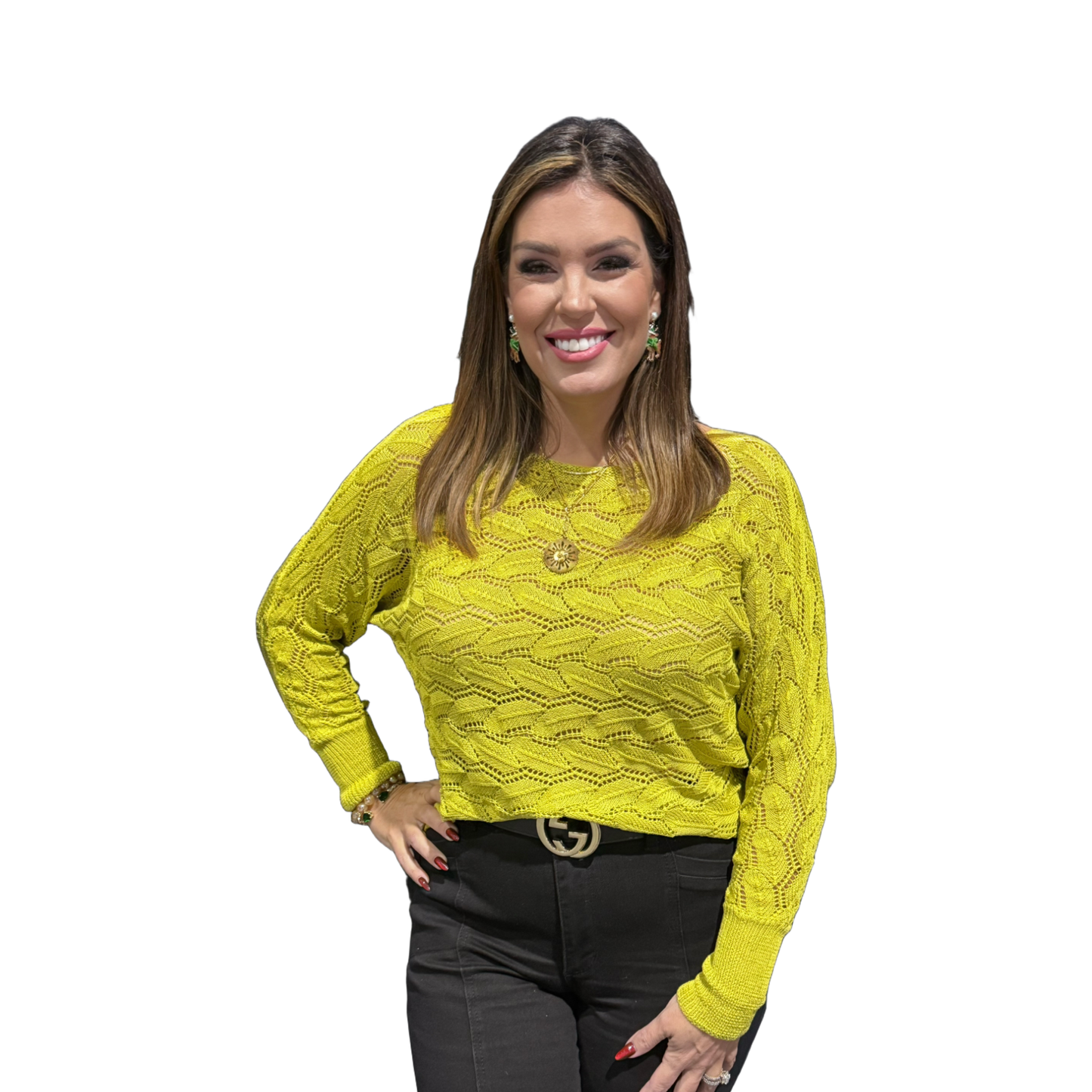 Chartreuse Charm Sweater