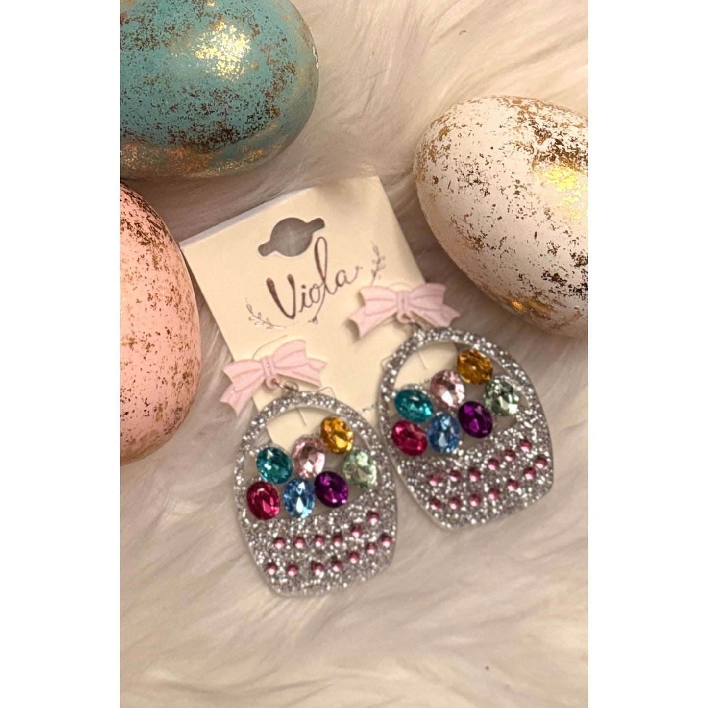Crystal Easter Earrings
