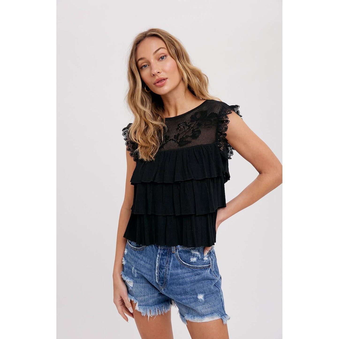 Hello beautiful tiered top