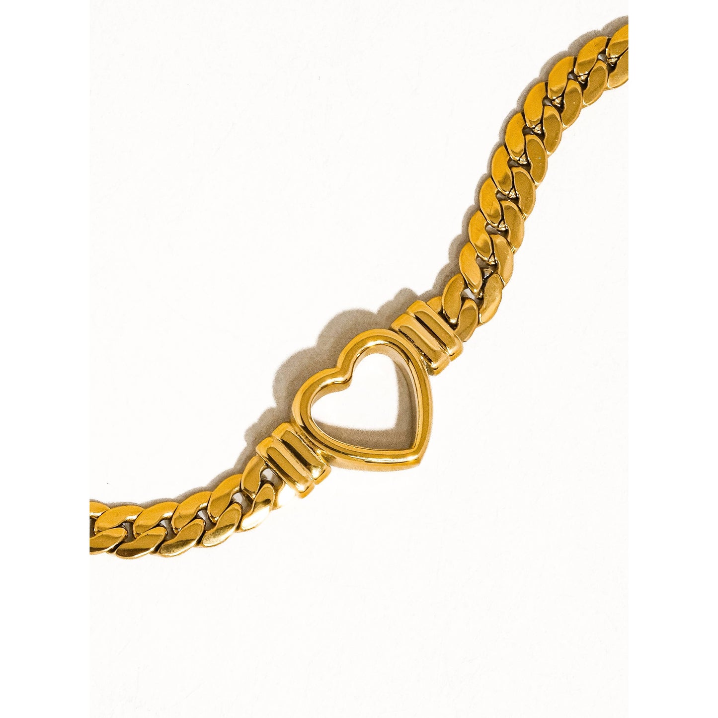 Heart Chain Bracelet Non tarnish