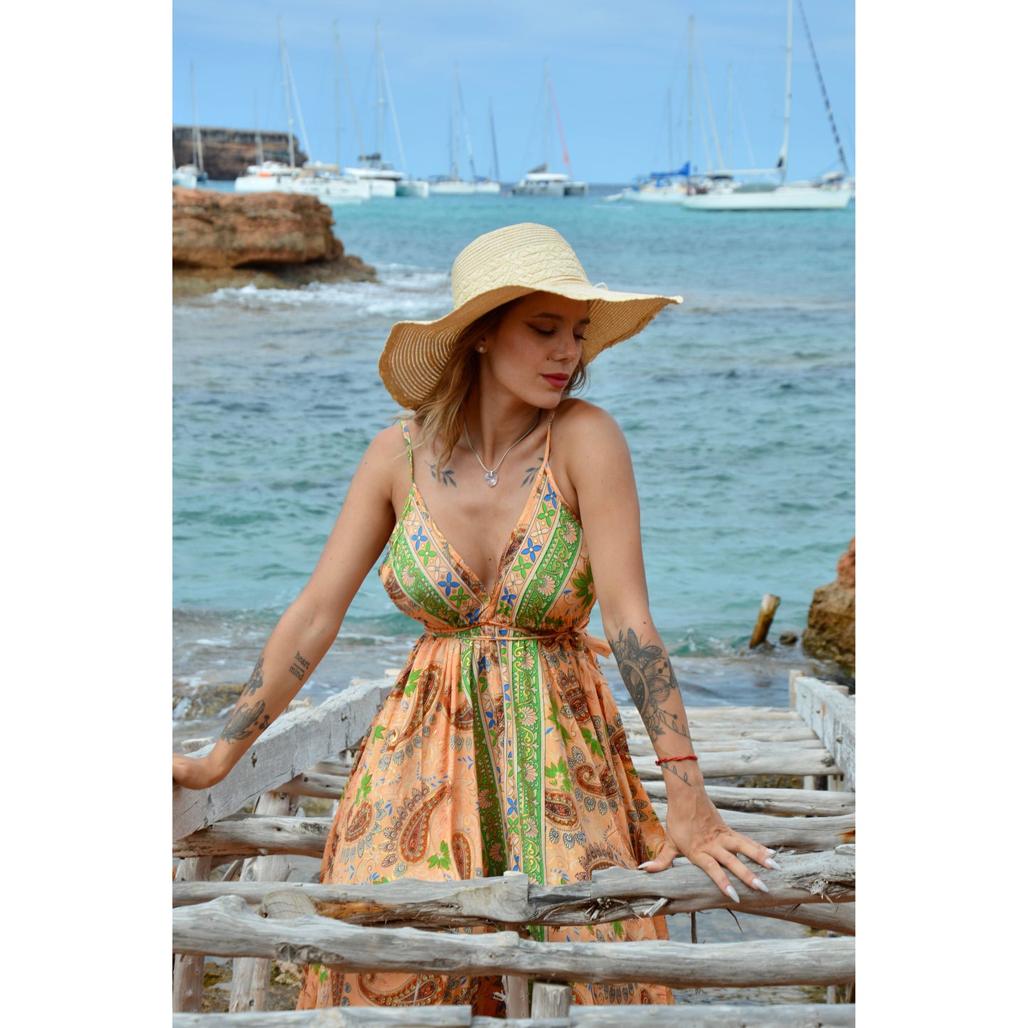 Ibiza on my mind maxi dress made in Spain