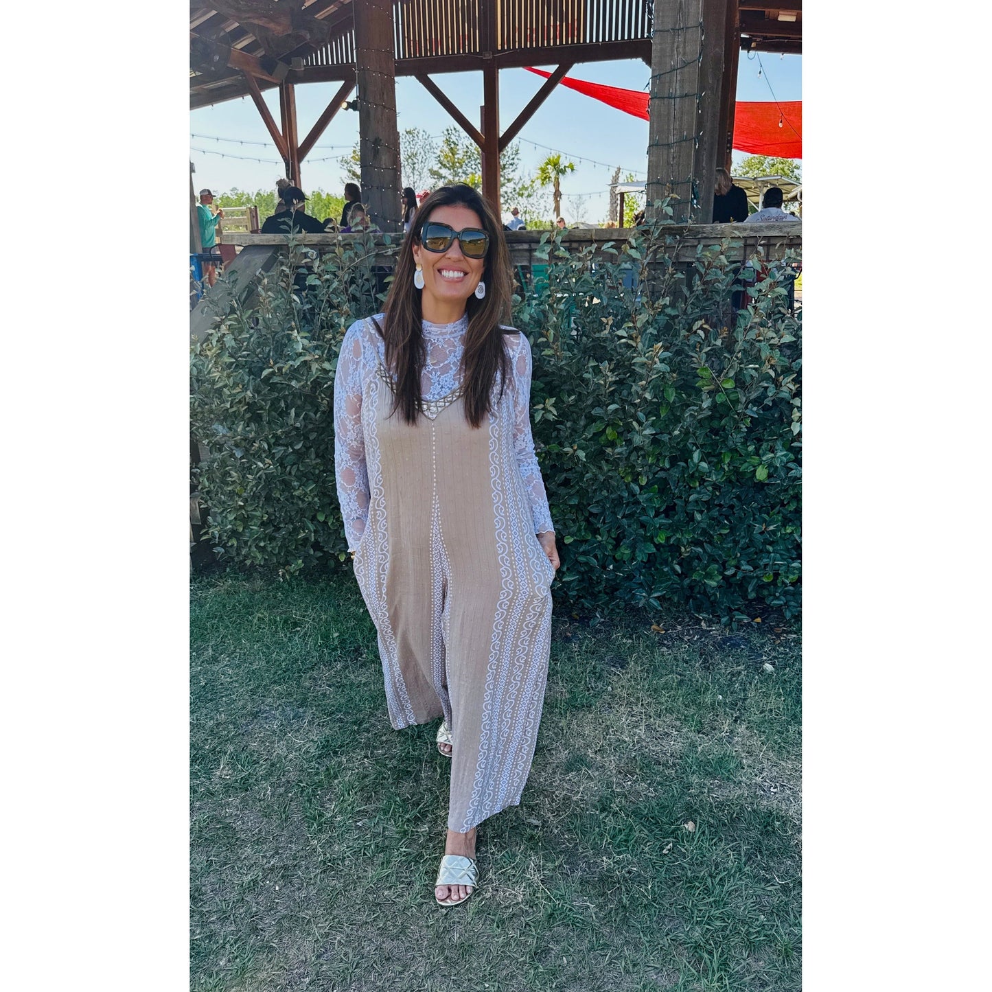Boho babe beige Romper