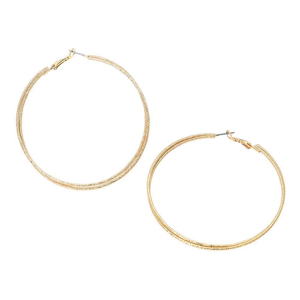 Double Layered Hoop Earrings