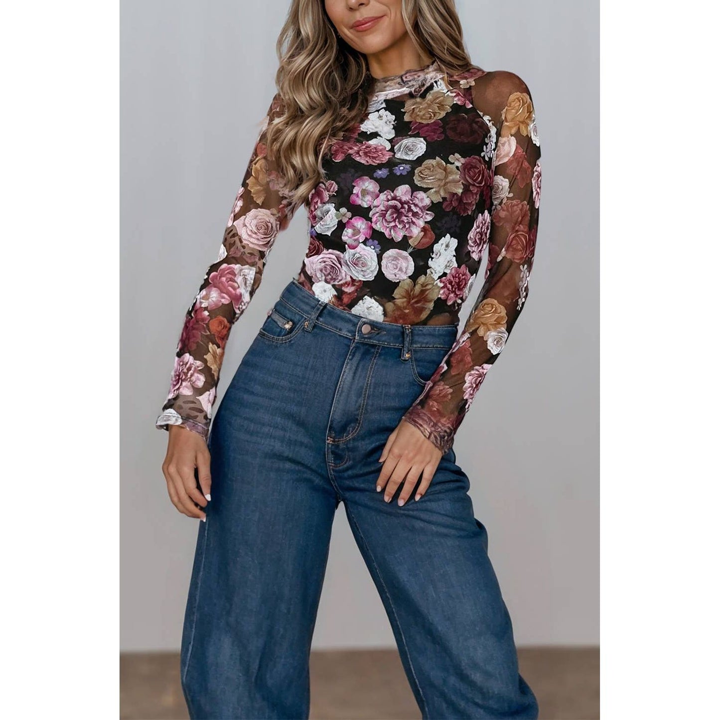 Dream Bouquet Mesh top
