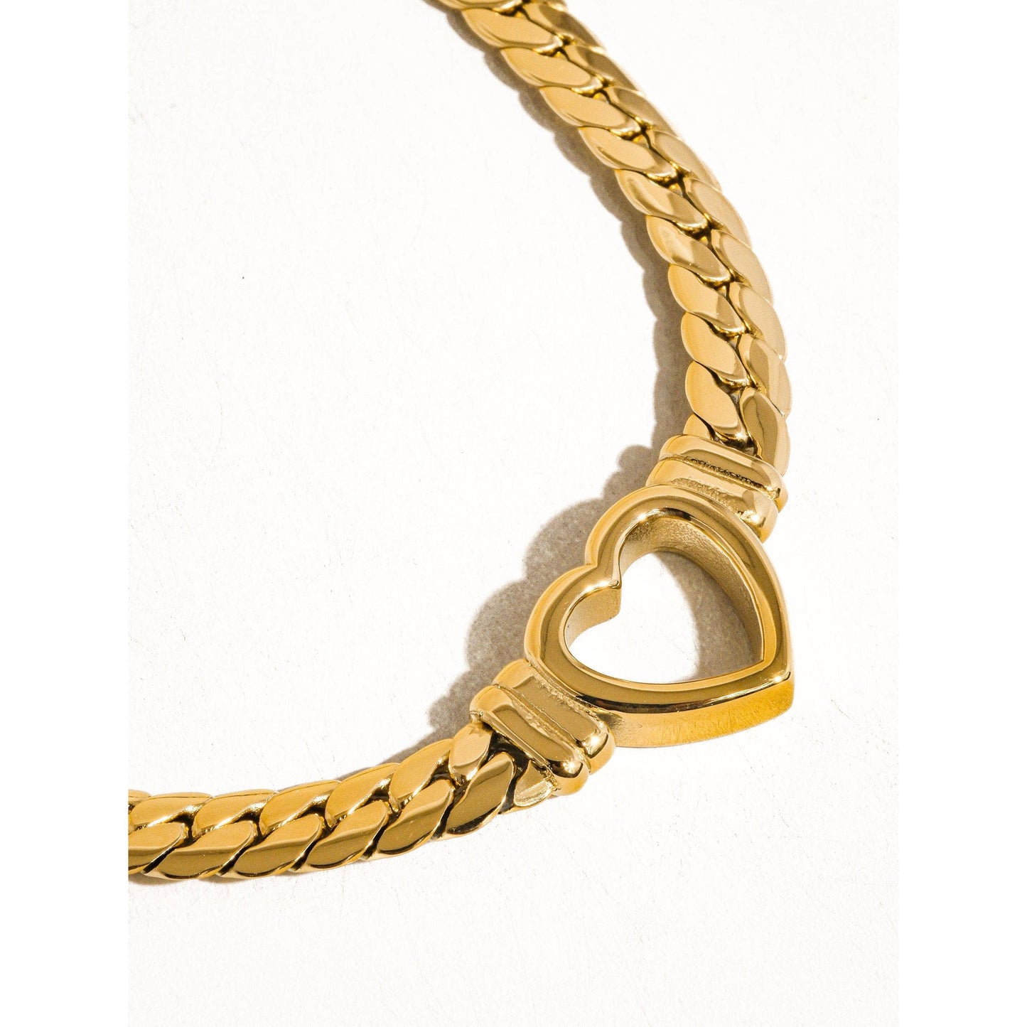 Heart Chain Bracelet Non tarnish