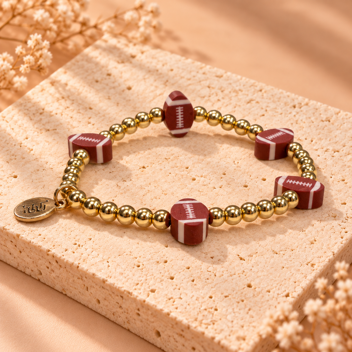 Lexi Stretch Bracelet - Football