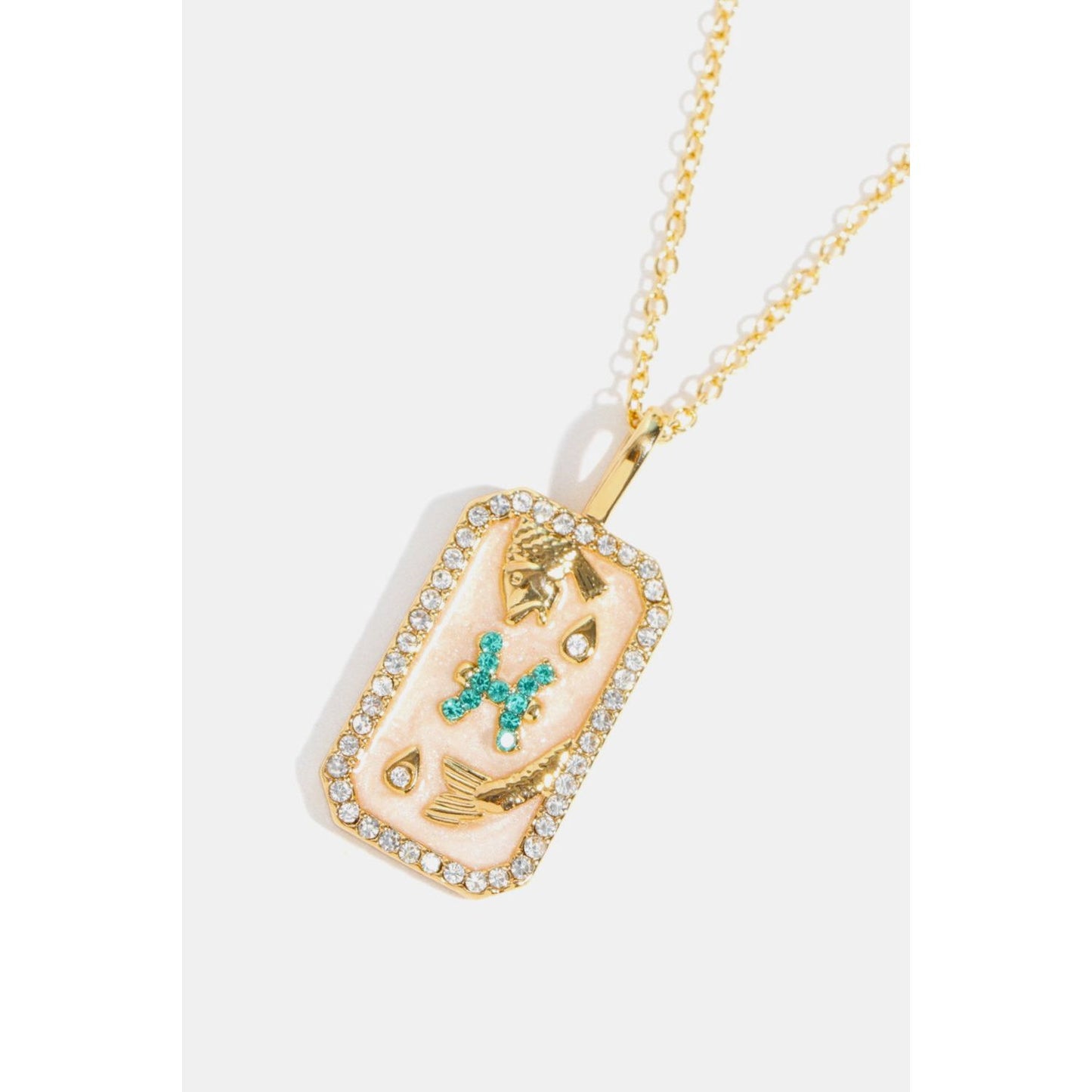Rhinestone Constellation Pendant Copper Necklace