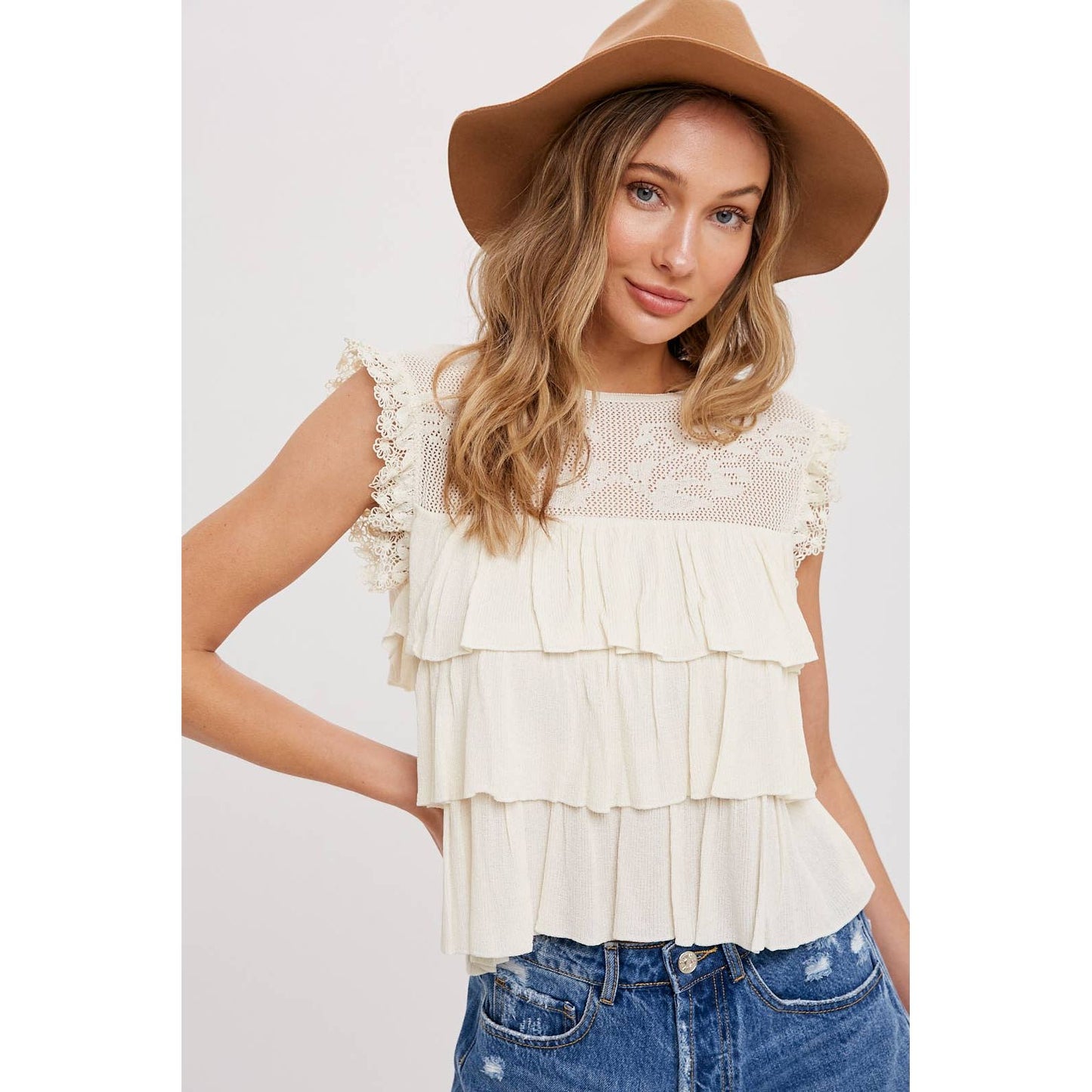 Hello beautiful tiered top