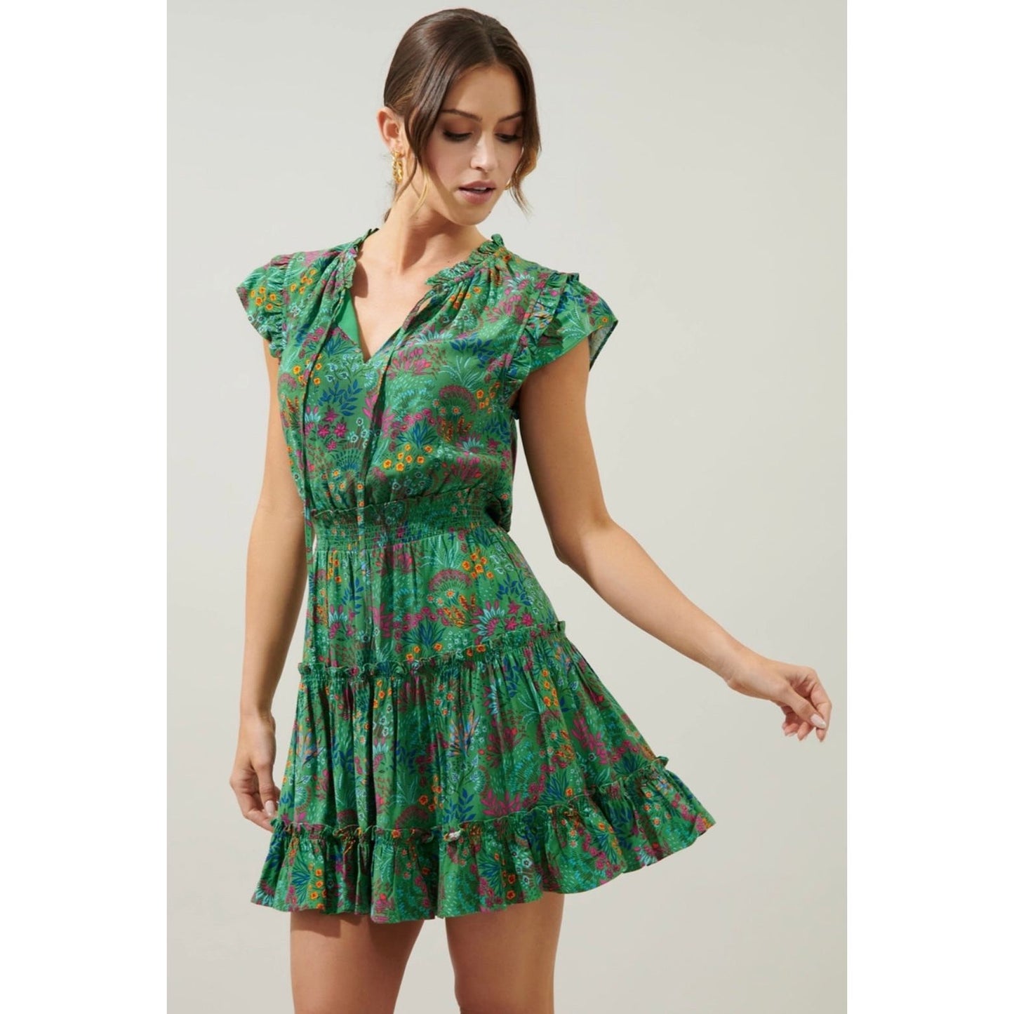 So flirty tiered dress