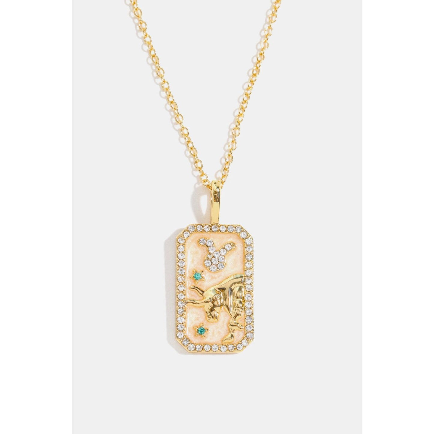 Rhinestone Constellation Pendant Copper Necklace