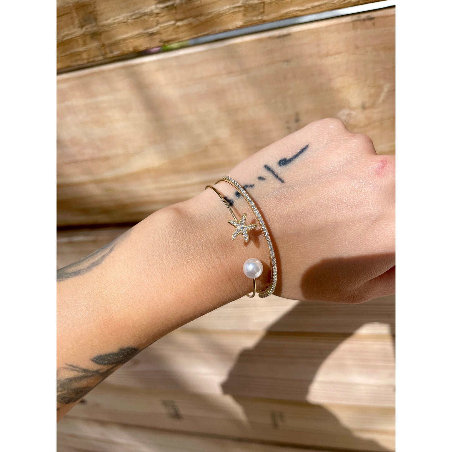 into the ocean bling bangle