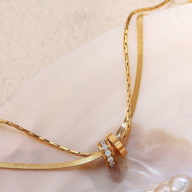 TARNISH FREE LAYERED NECKLACE