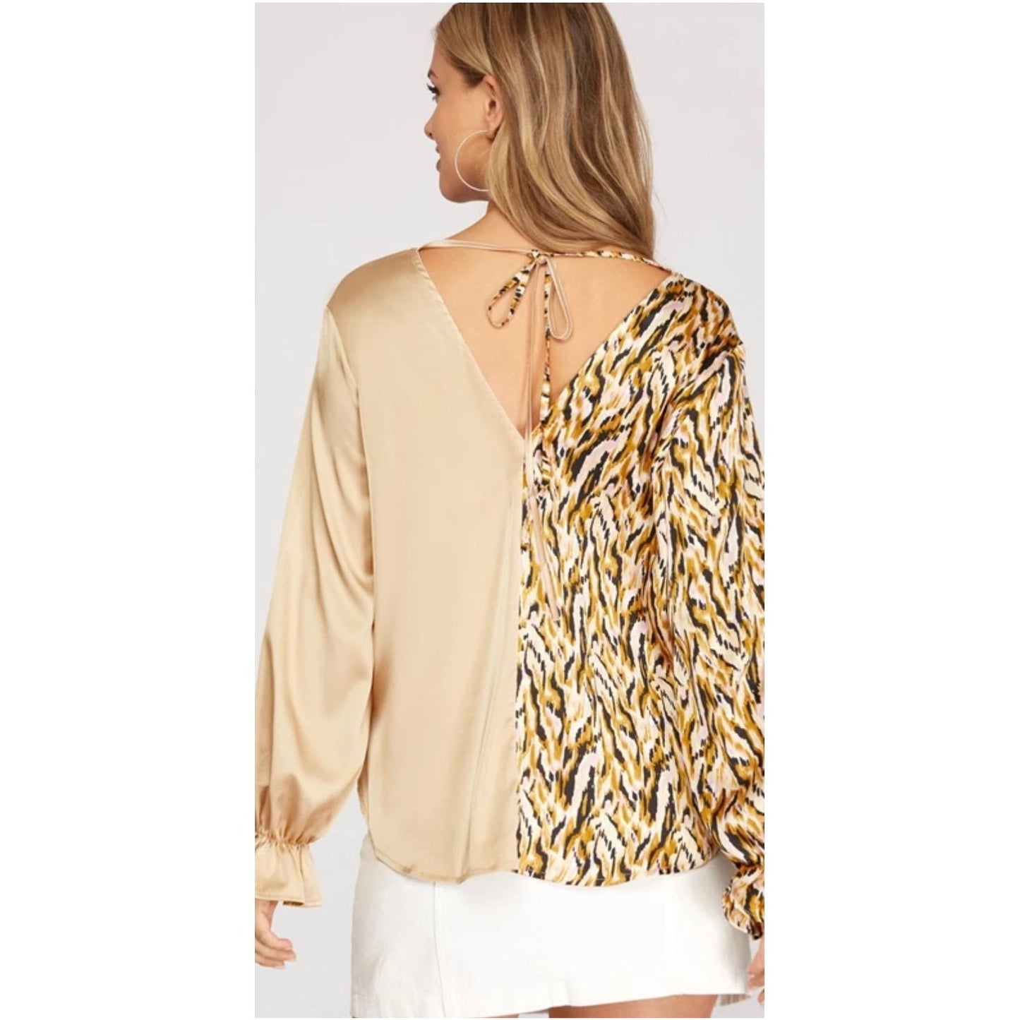 Two faced Golden Blouse
