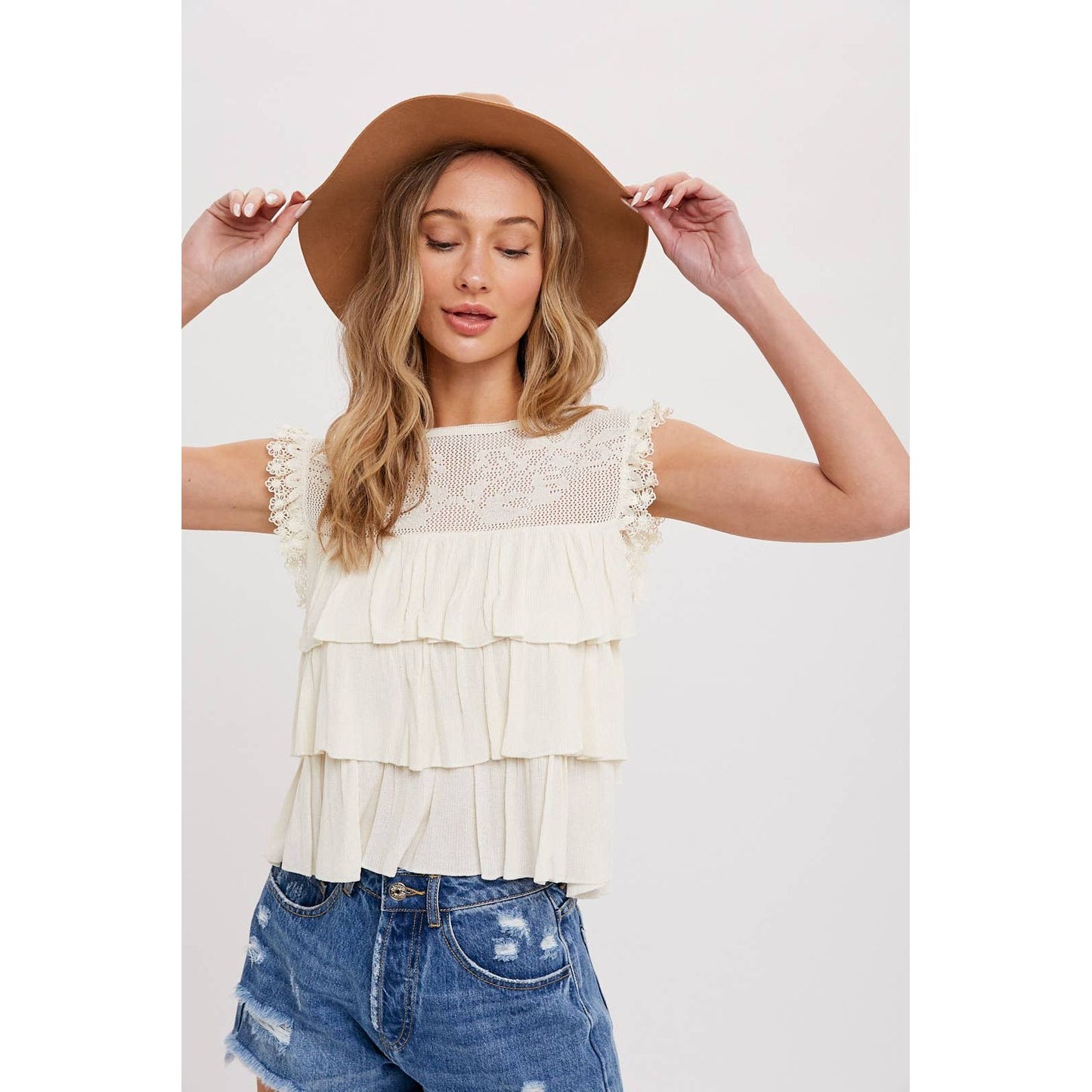 Hello beautiful tiered top