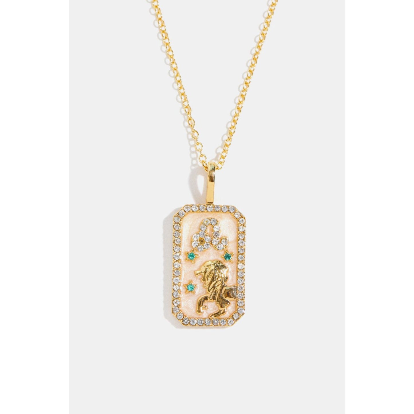 Rhinestone Constellation Pendant Copper Necklace