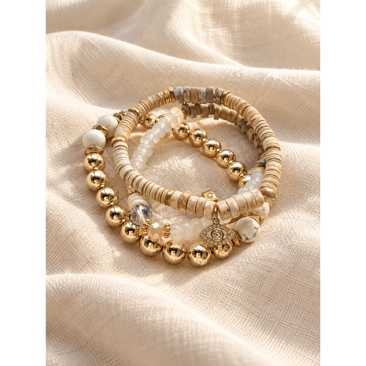 Beaded Bracelet Stack