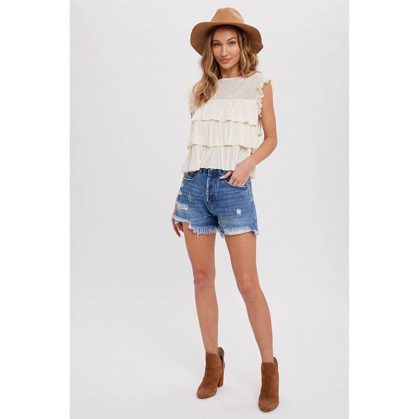 Hello beautiful tiered top