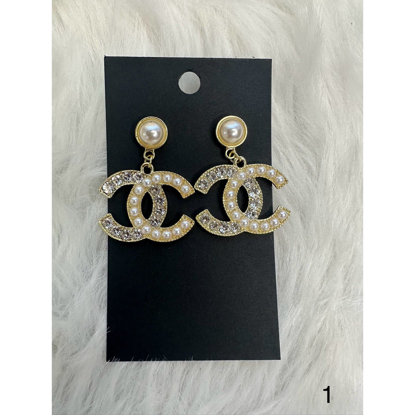 Pearlin luxe earrings designer inspired
