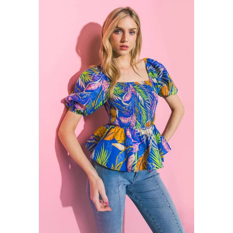 Isla Aura Smocked Blouse
