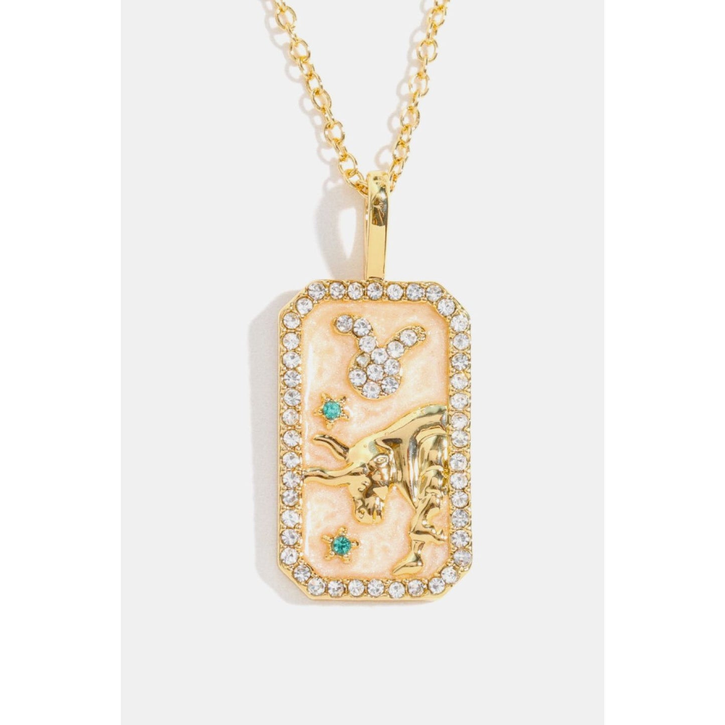 Rhinestone Constellation Pendant Copper Necklace