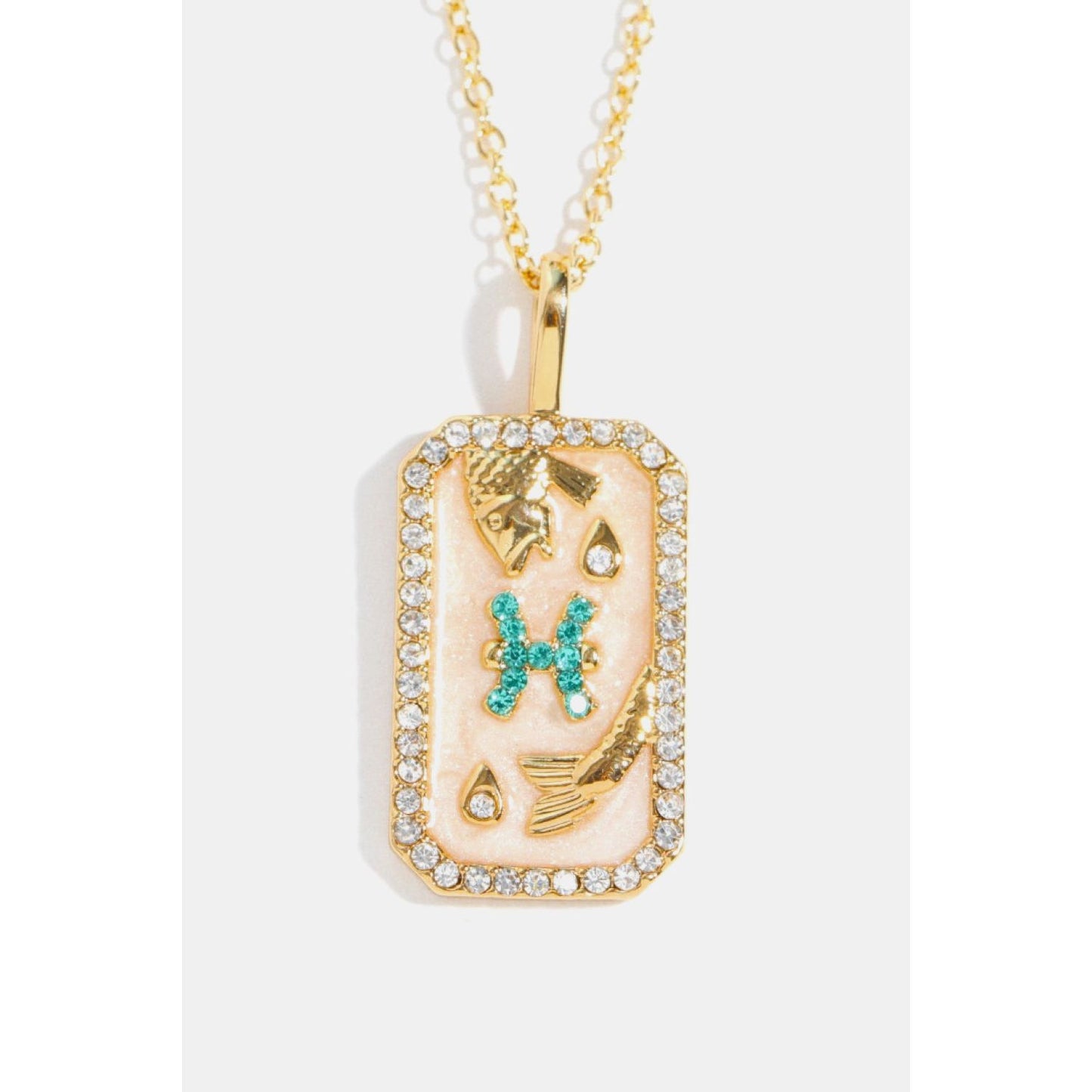 Rhinestone Constellation Pendant Copper Necklace