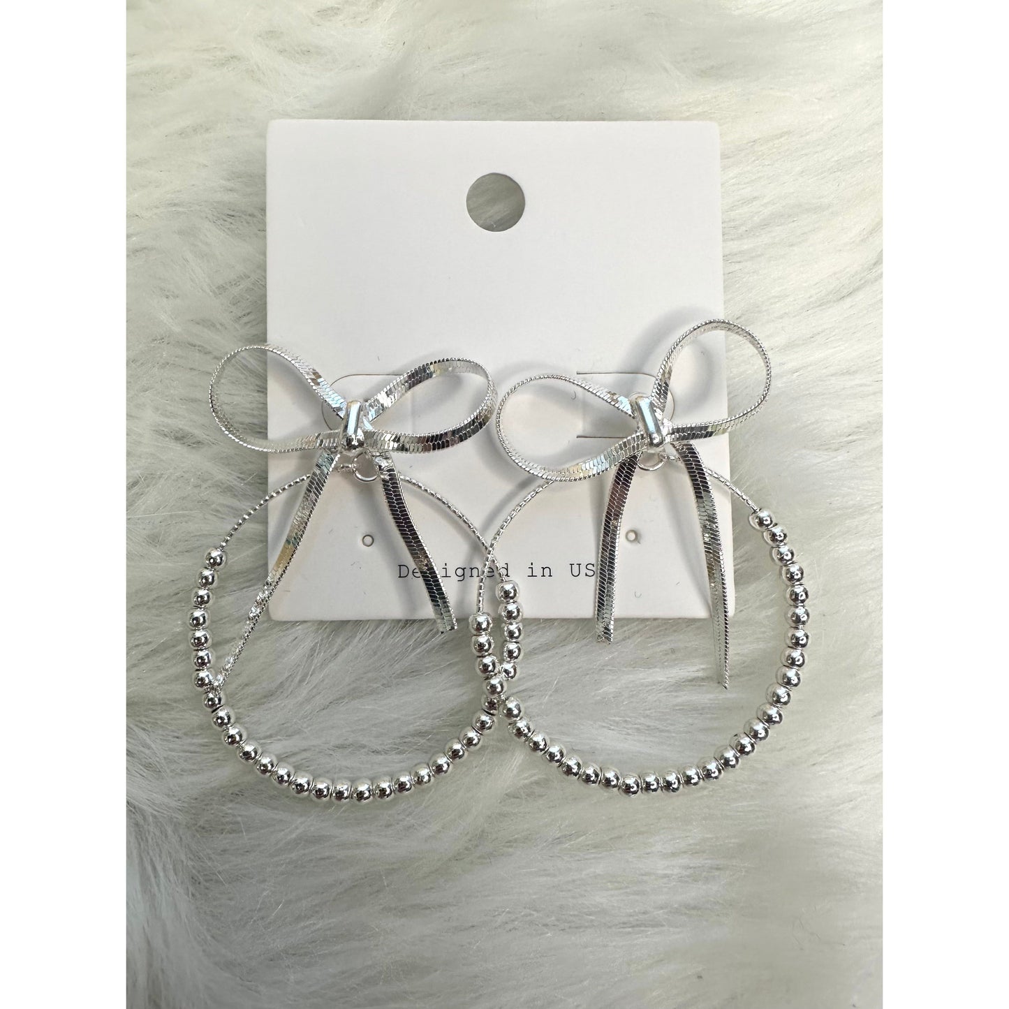 Cutie Bow Hoops