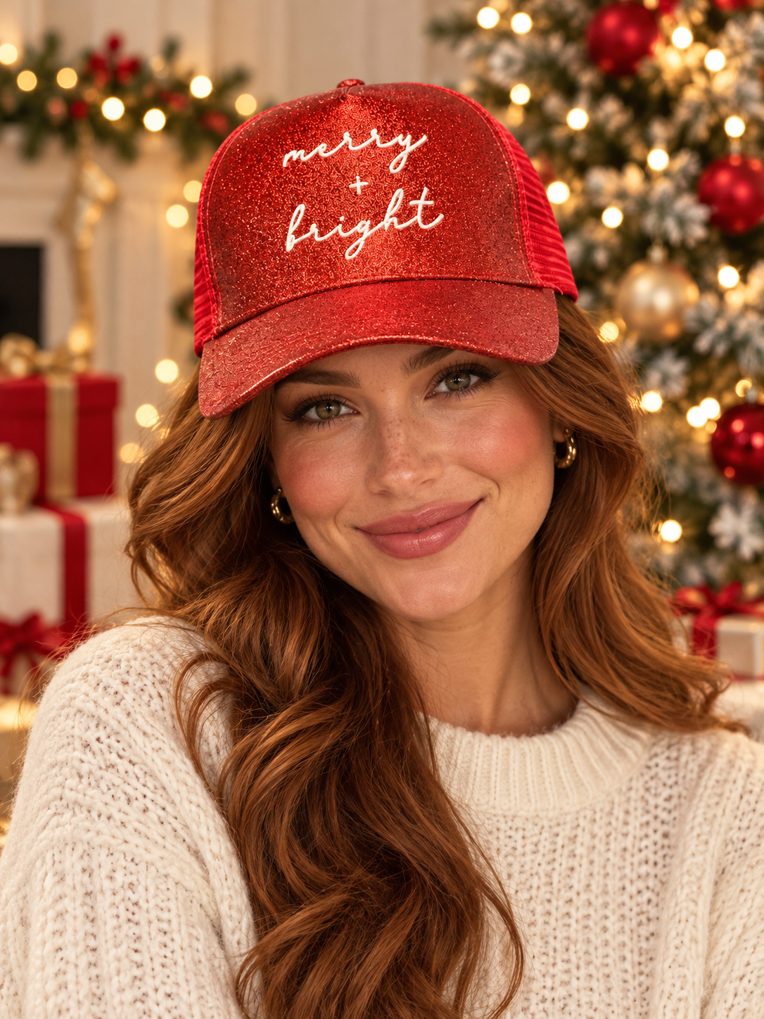 Merry & Bright Trucker Hat