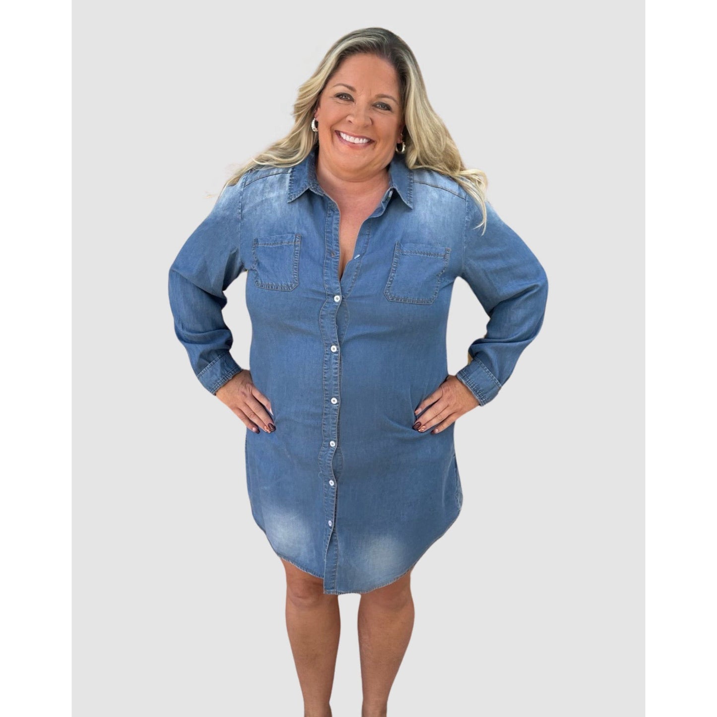 Valerie denim shirt dress