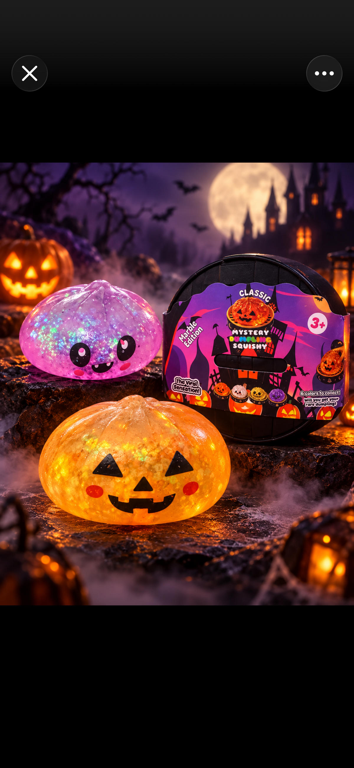 Halloween Dumpling Glitter Squishy