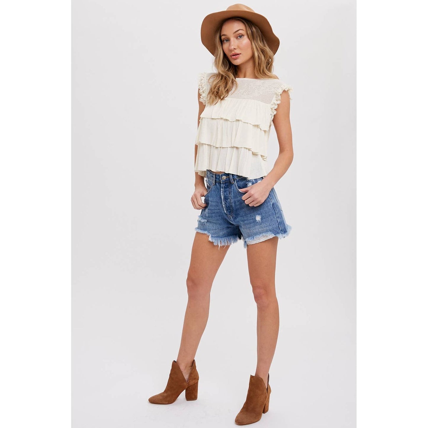 Hello beautiful tiered top