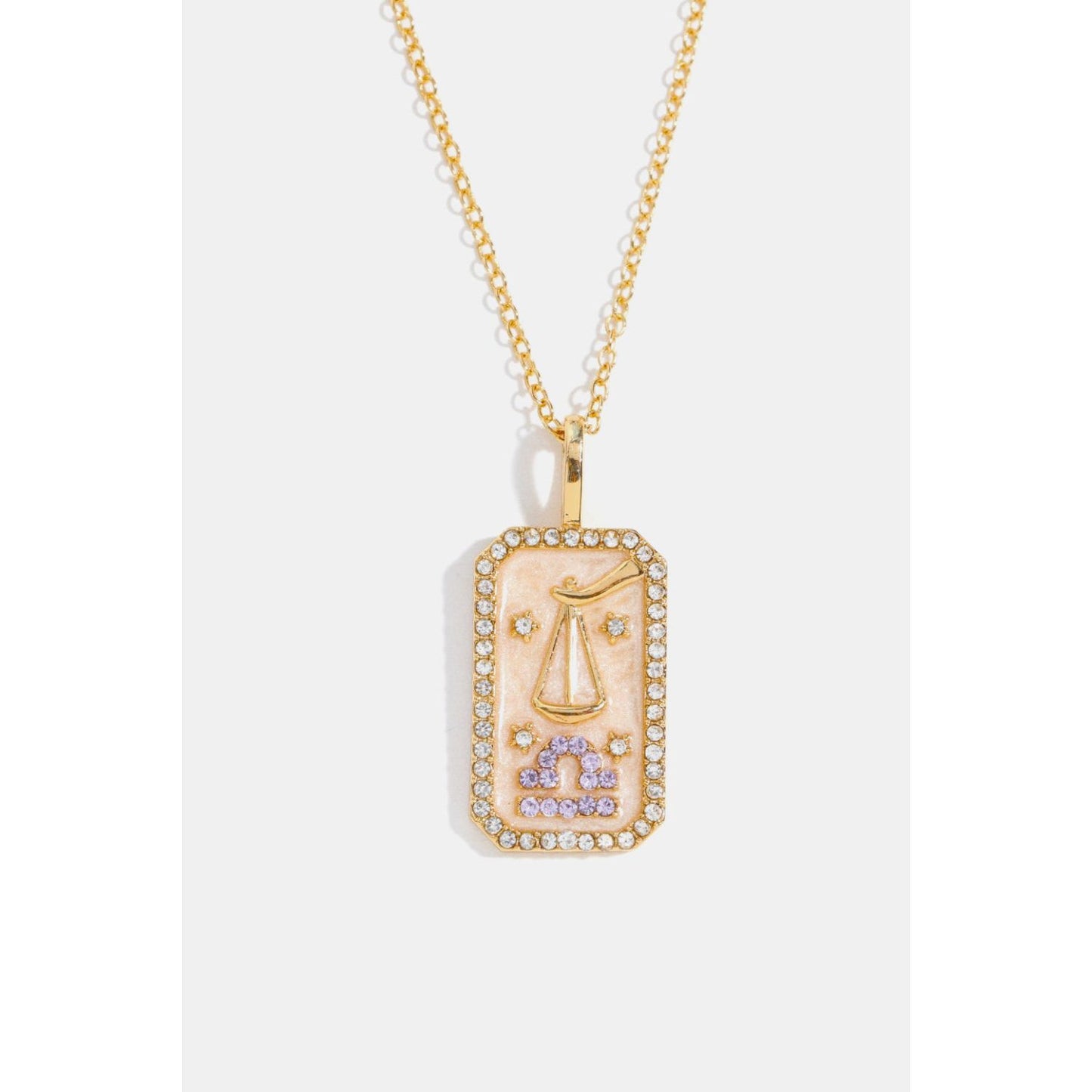 Rhinestone Constellation Pendant Copper Necklace