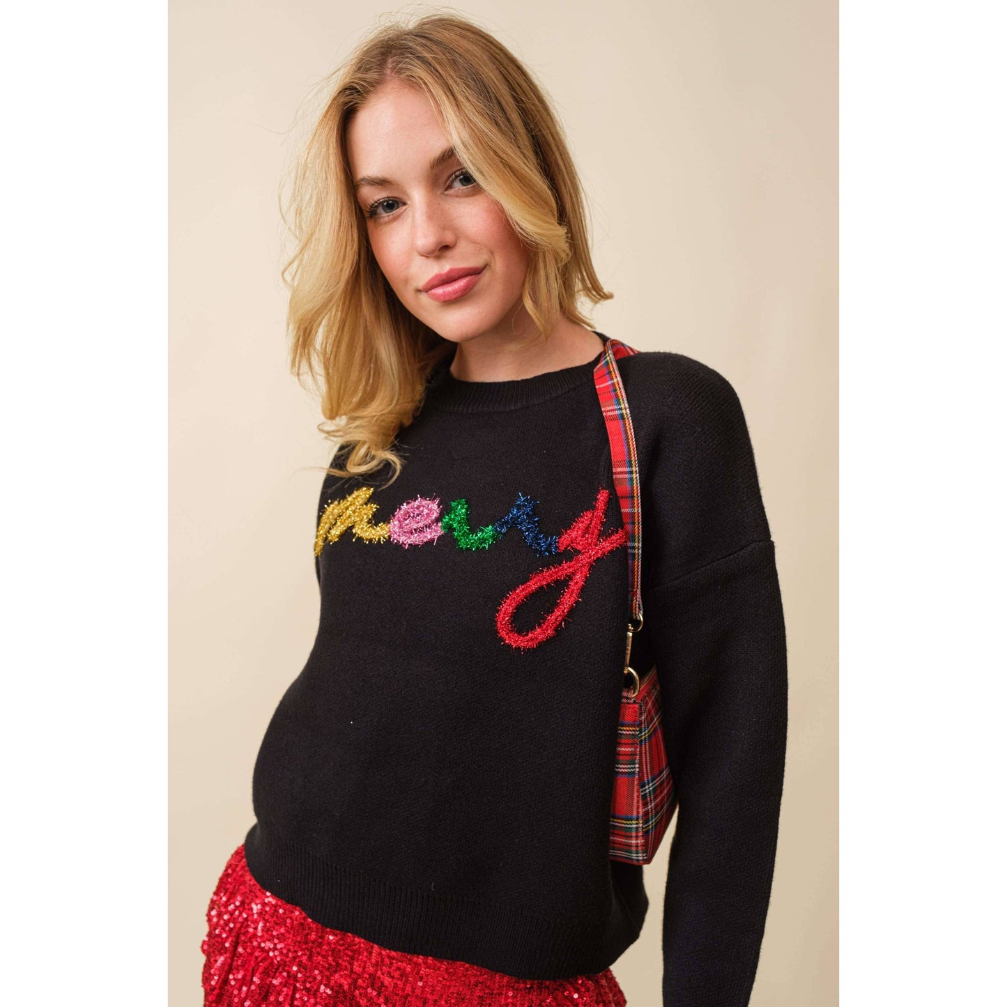 “Merry” Christmas Sweater Green