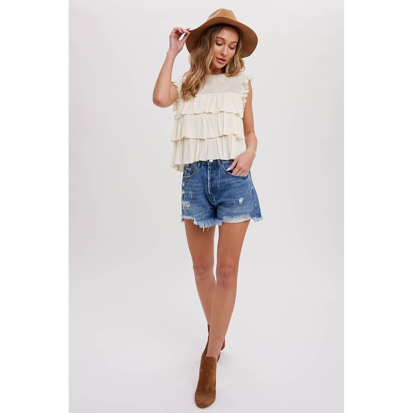Hello beautiful tiered top