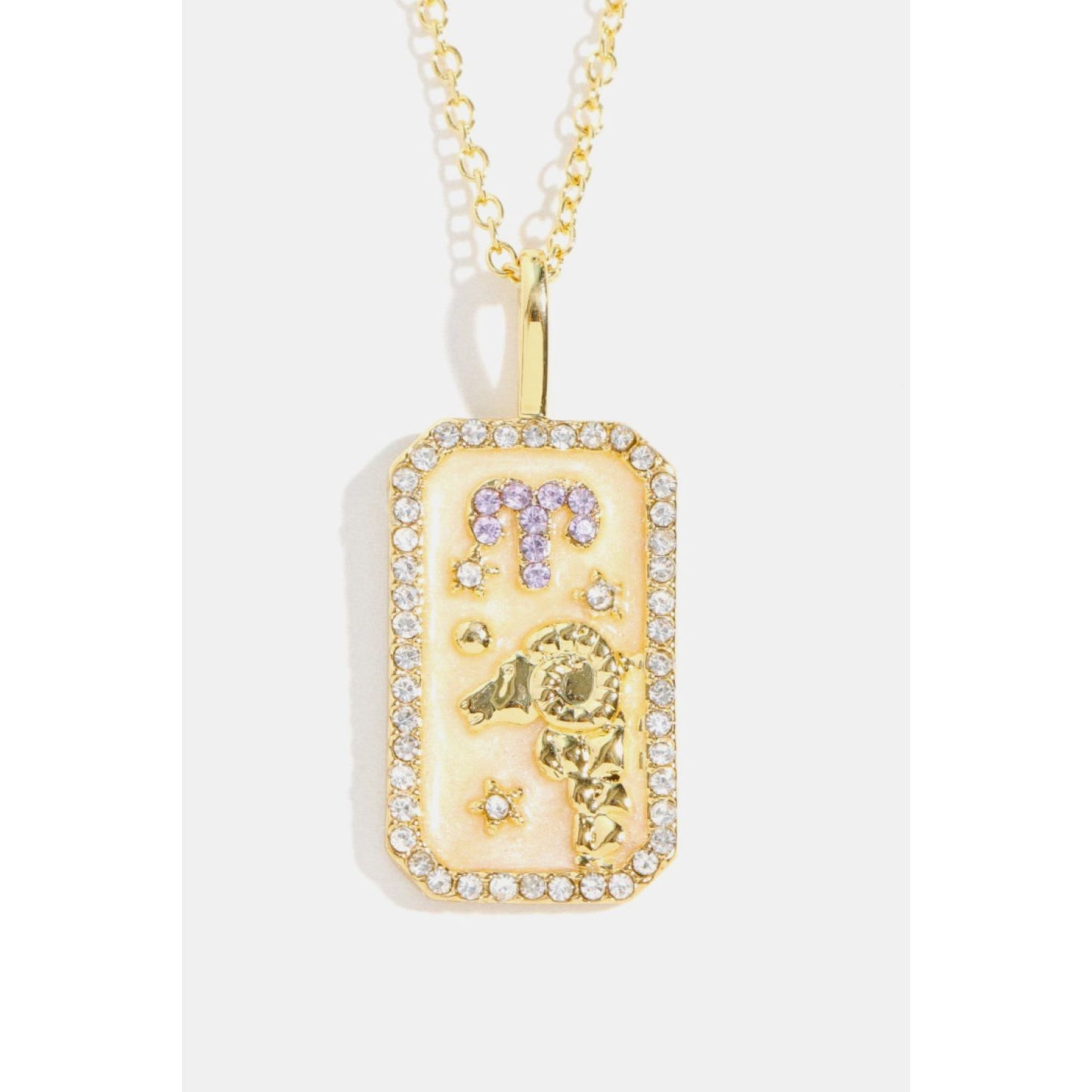 Rhinestone Constellation Pendant Copper Necklace