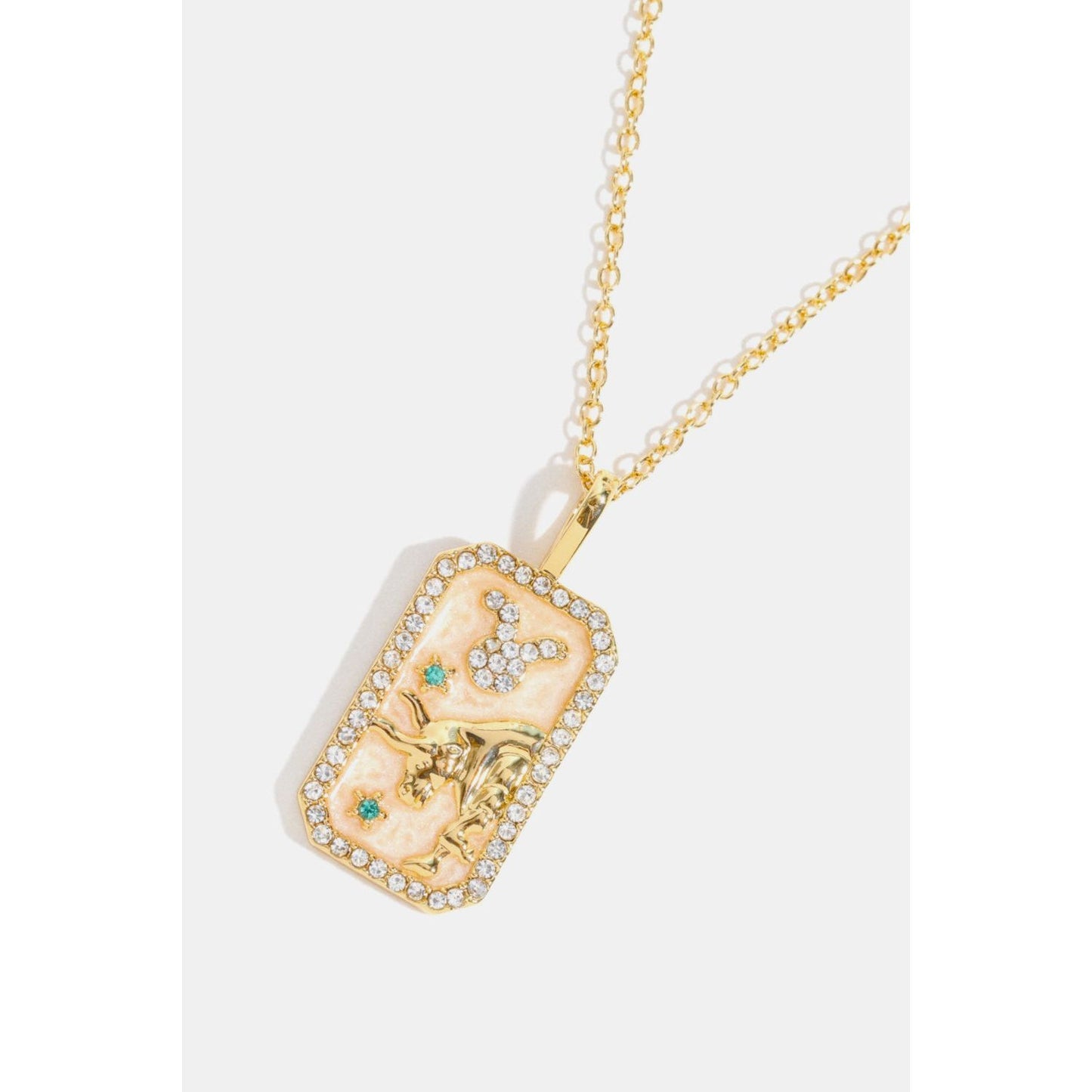 Rhinestone Constellation Pendant Copper Necklace