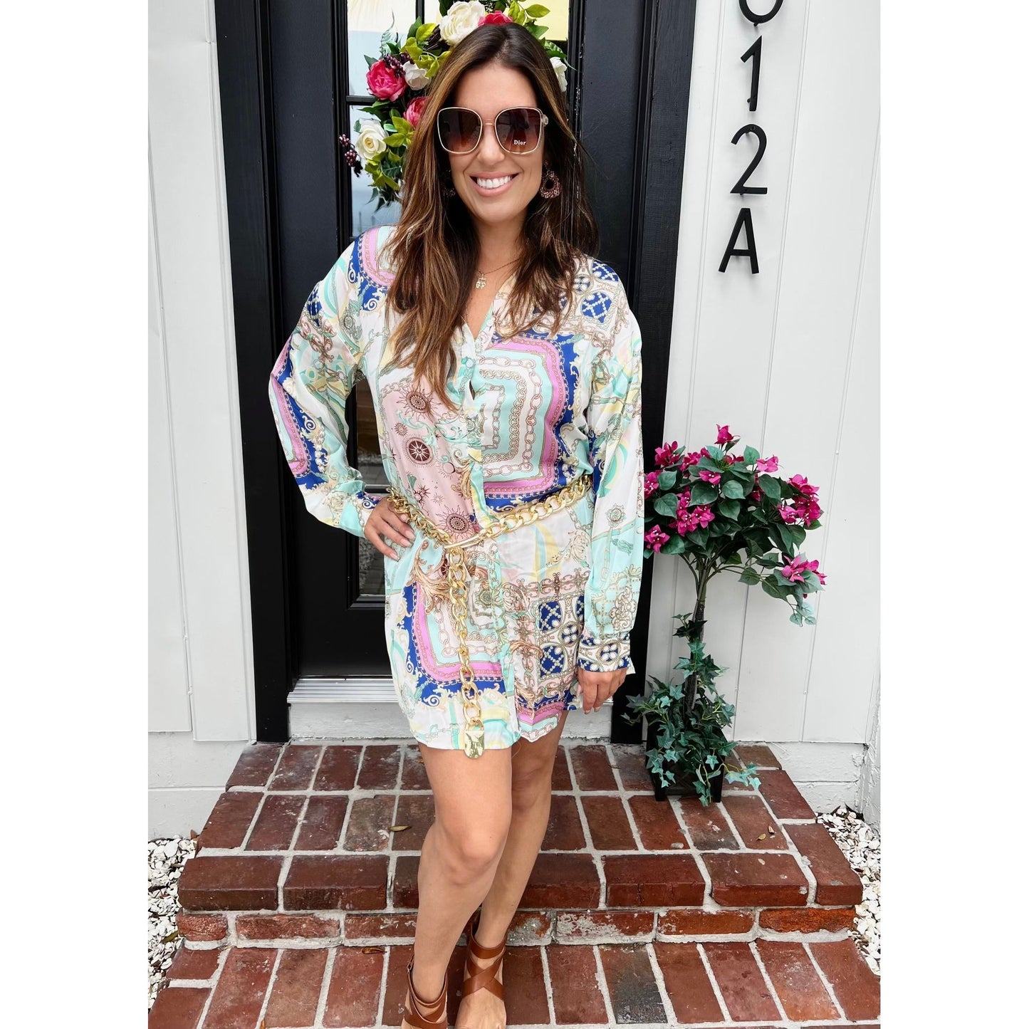 Cruising with style shirt dress