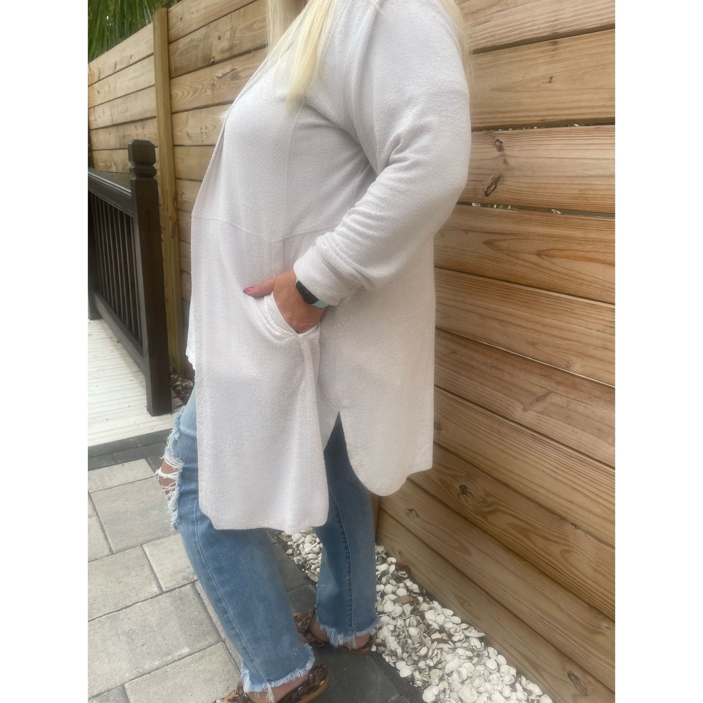 Breezy Nights Open Cardigan sweater (curvy)
