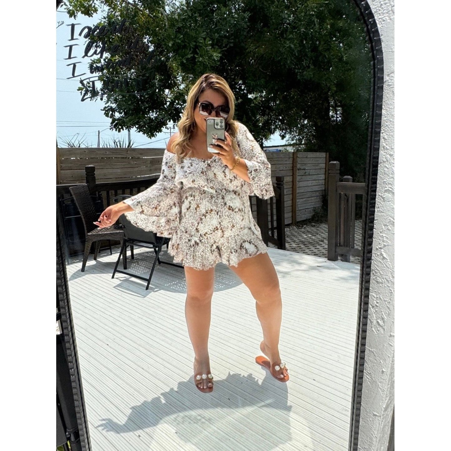 Bahama Glow boho romper