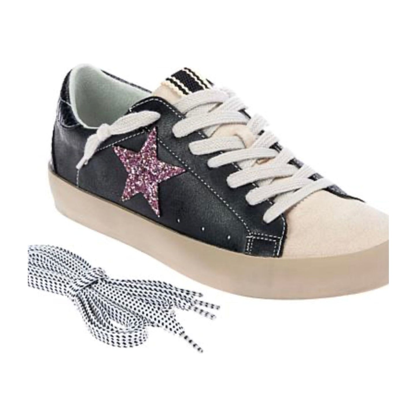 SHUSHOP PAMELA Everyday Star Sneaker Pink Star - Black