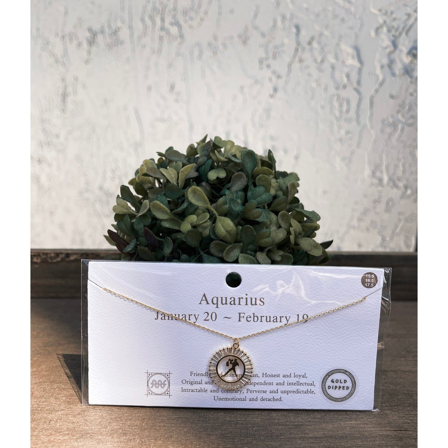 Zodiac Necklace Gold