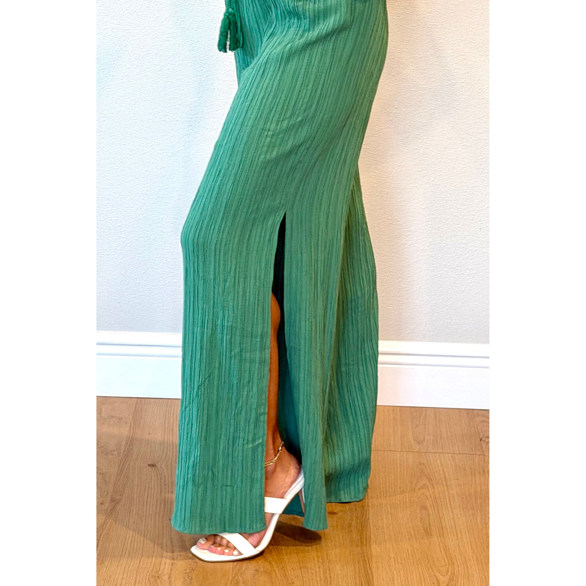 Verde Vibes Wide leg Pant