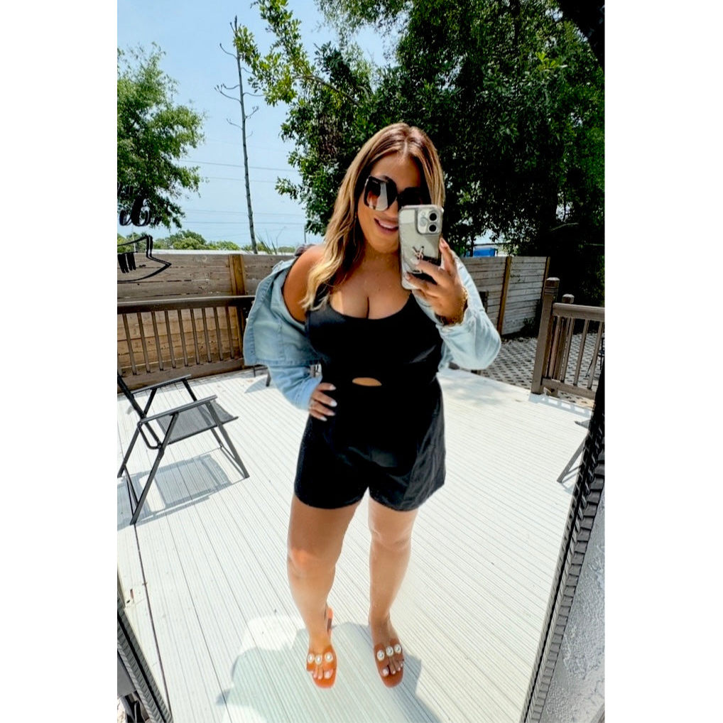 Peek-a-boo Athletic Romper