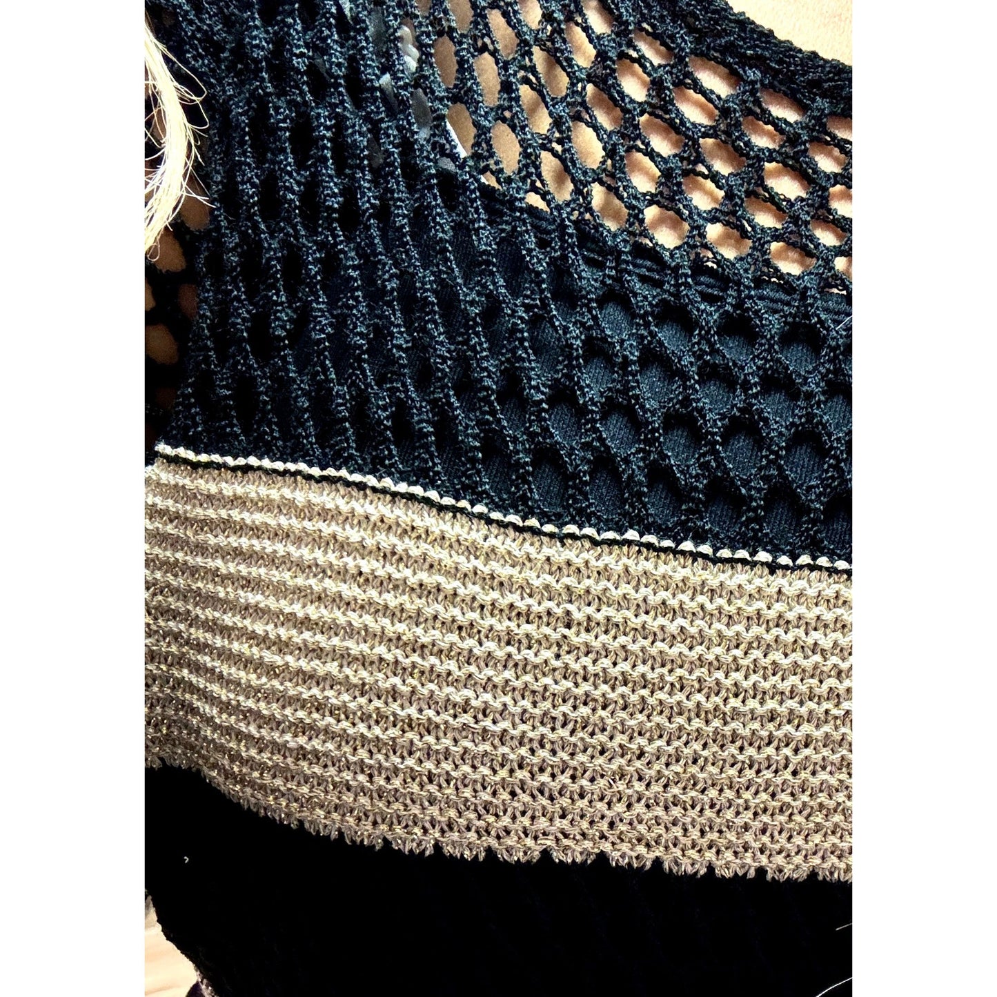 Venice open knit sweater made in Italy