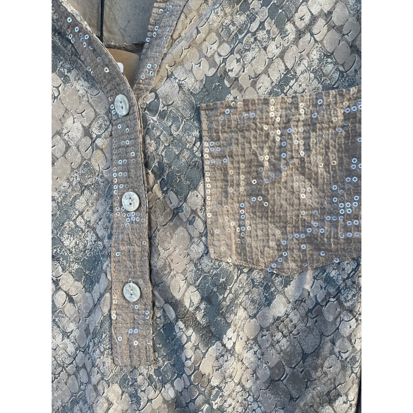 Pebble print blouse MADE IN ITALY