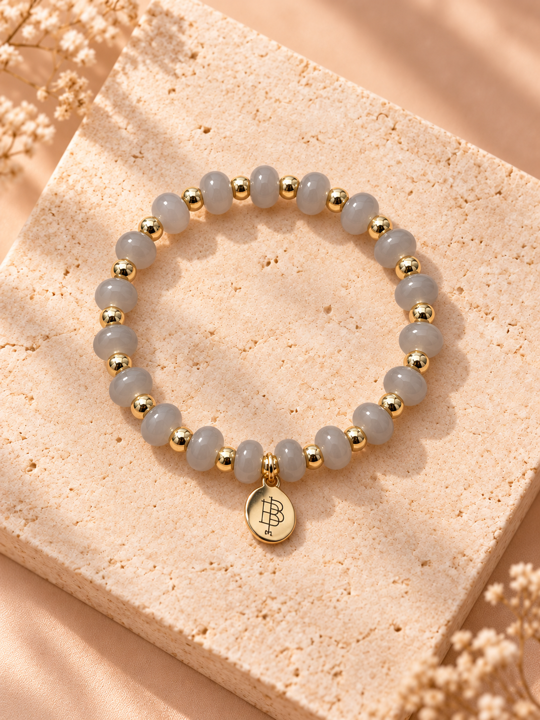 Annie Stretch Bracelet - Grey