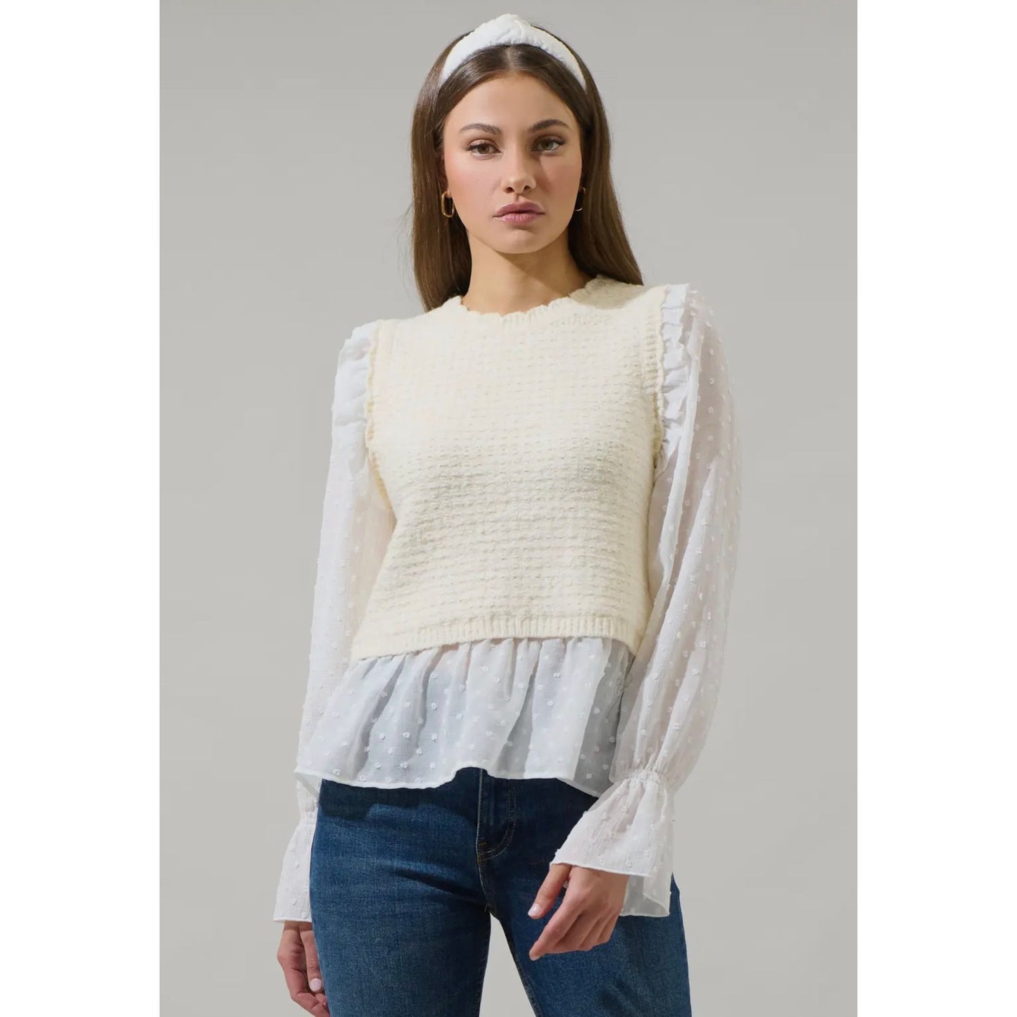 Ivory Daydream Sweater top