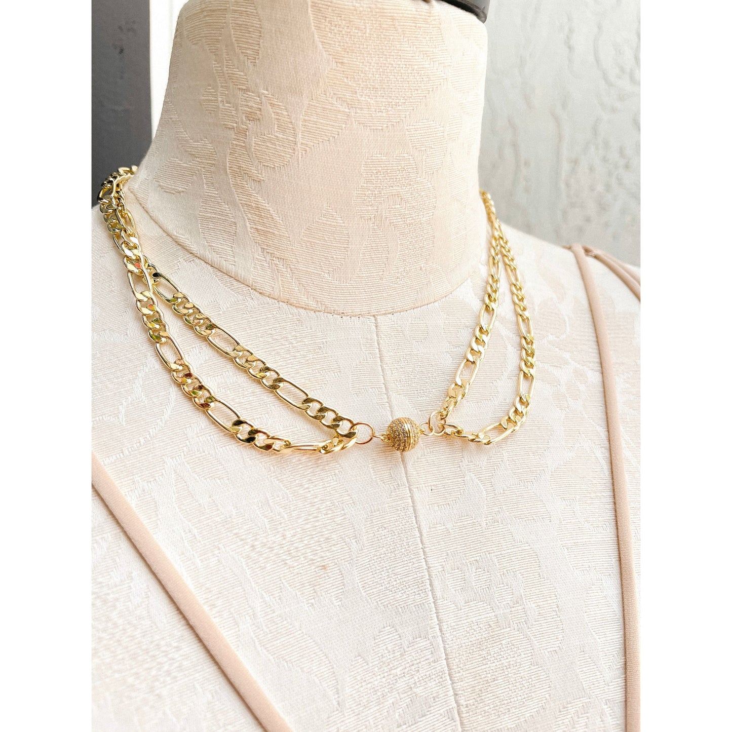 Disco Ball Necklace "Gold"