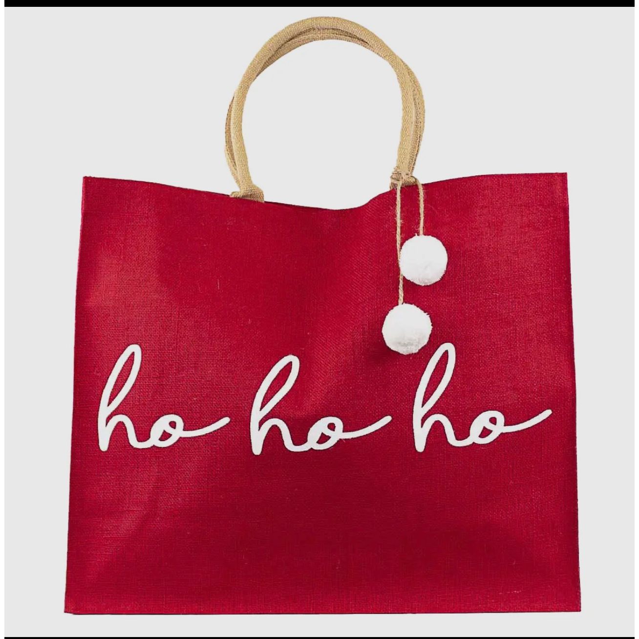 Ho Ho Ho 22x19x8 Holiday tote